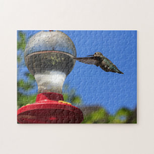 Hummingbird som kontrollerar ett pussel