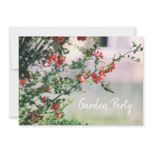 Hummingbird Sommar Blommigt Garden Party