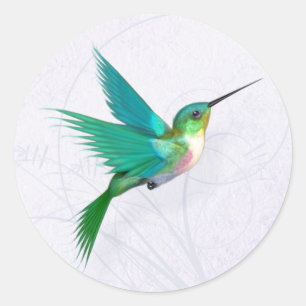 Hummingbird Sticker Runt Klistermärke
