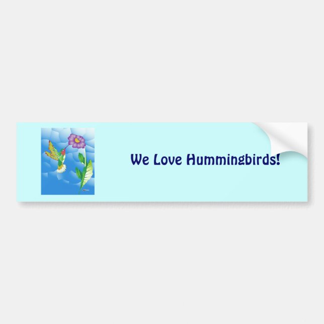 Hummingbird: Stiliserad Bildekal (Framsidan)