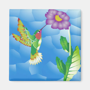 Hummingbird: Stiliserad Magnet