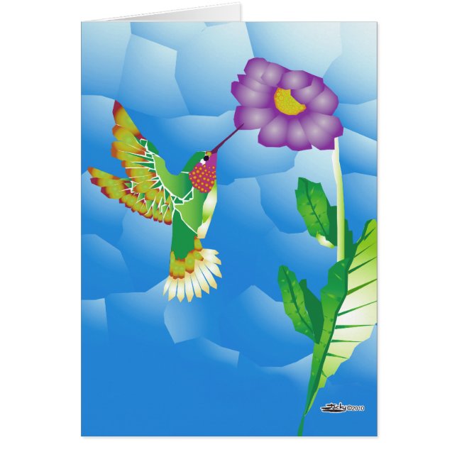 Hummingbird: Stiliserad OBS Kort (Framsidan)