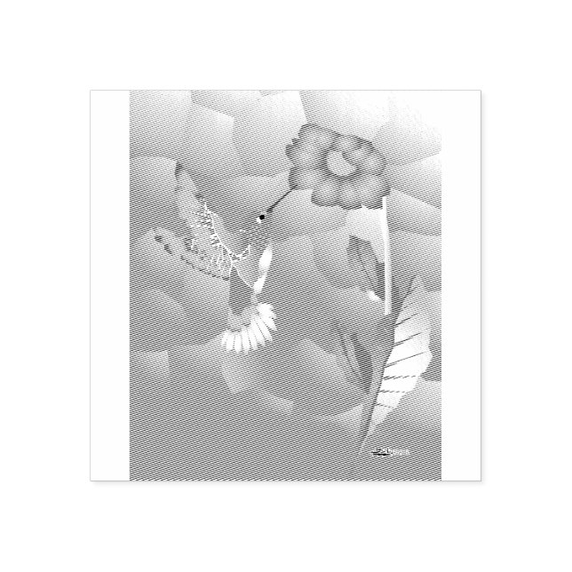 Hummingbird: Stiliserad Stämpel (Tryck)