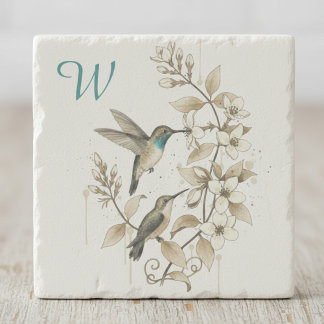 Hummingbird Stone Coaster - Nature Art Stenunderlägg