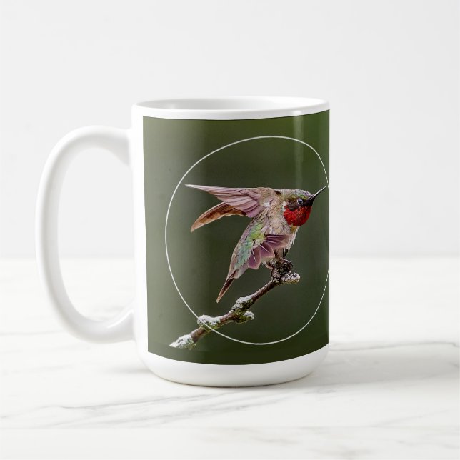 Hummingbird Stretches Kaffemugg (Vänster)