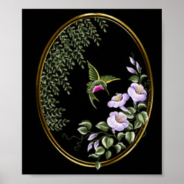 Hummingbird Suncatcher Design Skriv ut Poster