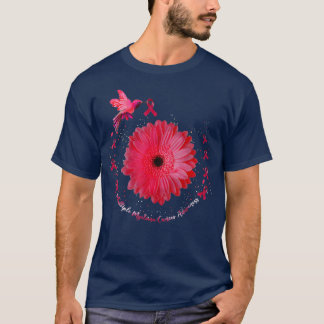 Hummingbird Sunflower Multiple Myeloma Cancer Awar T Shirt