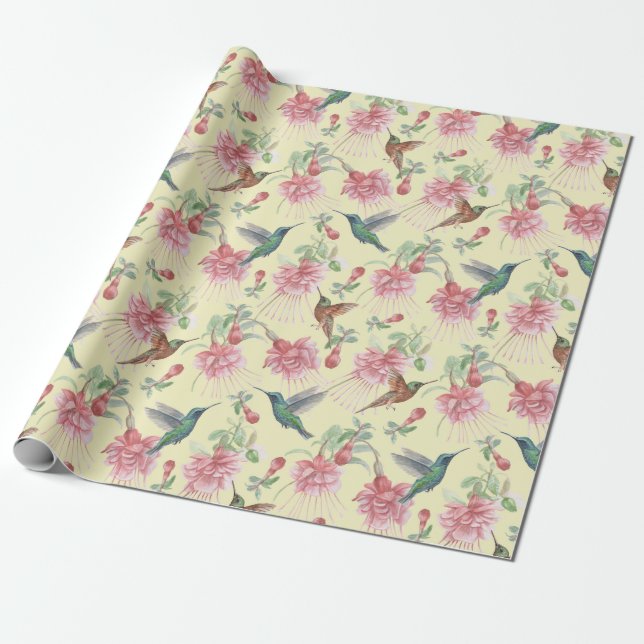 Hummingbird Svällning Papper Presentpapper (Utrullad)