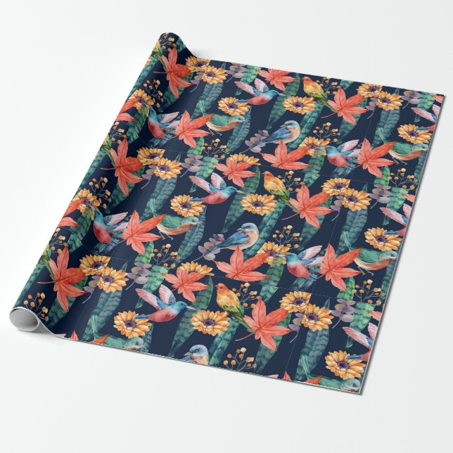 Hummingbird Svällning Papper Presentpapper (Utrullad)