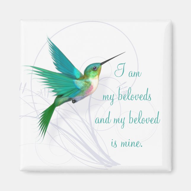 Hummingbird Swirl Magnet ~ My Beloved (Framsidan)