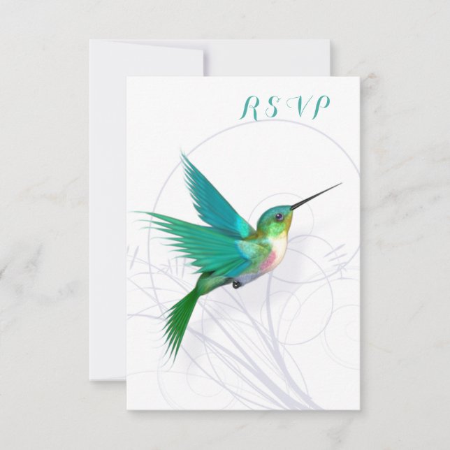 Hummingbird Swirl OSA kort (Framsida)