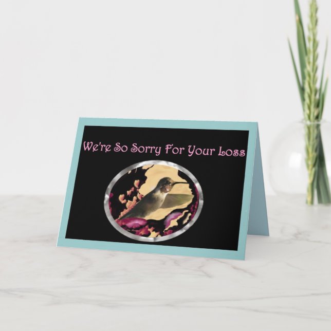 Hummingbird Sympathy Card från alla oss Kort (Framsida)