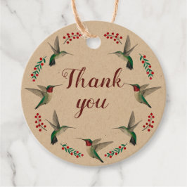 Hummingbird Tack Gåvor Etiketter