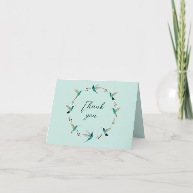 Hummingbird Tack Kort (Framsida)