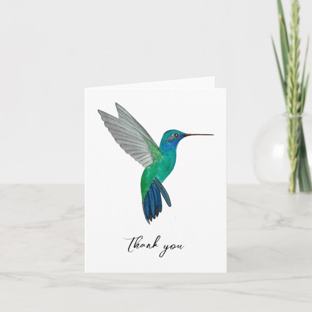 Hummingbird Tack Kort (Framsida)
