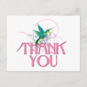 Hummingbird Tack Vykort