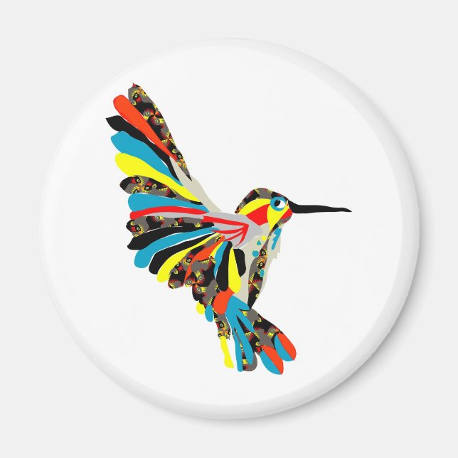 hummingbird teckning magnet (Framsidan)