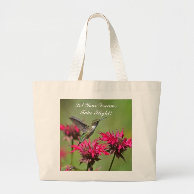Hummingbird Tote Bag Jumbo Tygkasse (Framsidan)