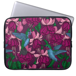 Hummingbird-trädgård Laptop Fodral