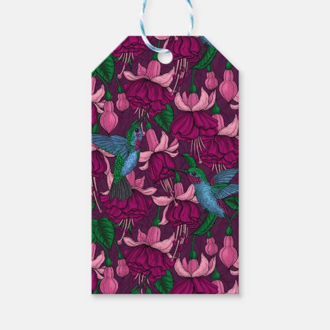 Hummingbird-trädgård Presentetikett (Framsidan)