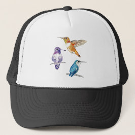Hummingbird Trio Hat Keps
