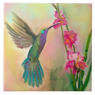 Hummingbird Trivet Kakelplatta