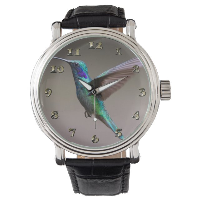 Hummingbird under flygning armbandsur (Framsida)