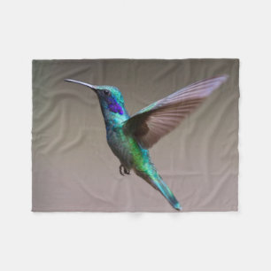 Hummingbird under flygning fleecefilt