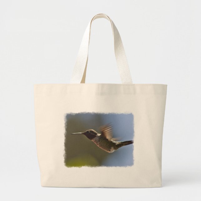 Hummingbird under flygning jumbo tygkasse (Framsidan)