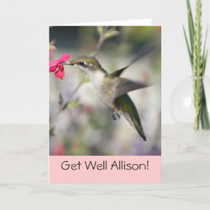 Hummingbird under flygning kort