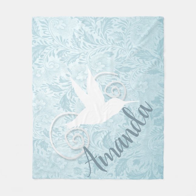 Hummingbird, utskuren finare fleecefilt (Framsidan)