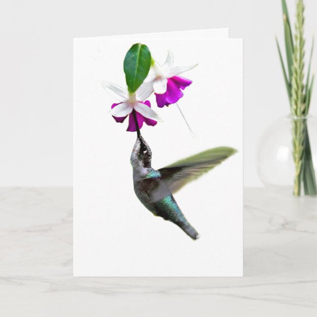 Hummingbird Valentine Card Helgkort (Framsida)