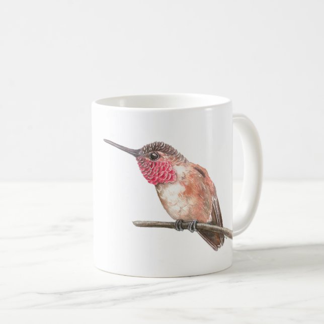 Hummingbird, vattenfärg kaffemugg (Framsida höger)