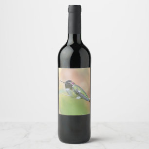 Hummingbird Vin-etikett Vinflaska Etikett
