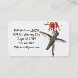 Hummingbird vinge visitkort