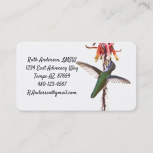 Hummingbird vinge visitkort