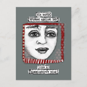 Hummingbird vycard Vinge Vykort