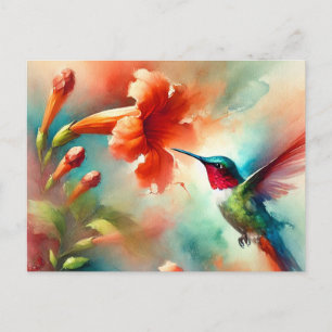 Hummingbird-vykort Vykort