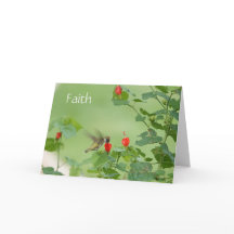 Hummingbird w verse (Luke 1:37) Sympati