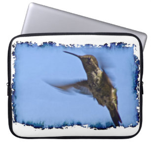 Hummingbird White Kant Laptop Sleeve