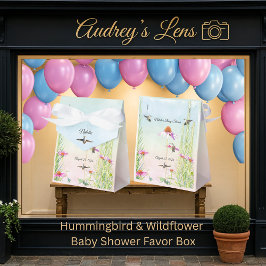 Hummingbird & Wildflower Baby Shower Presentaskar