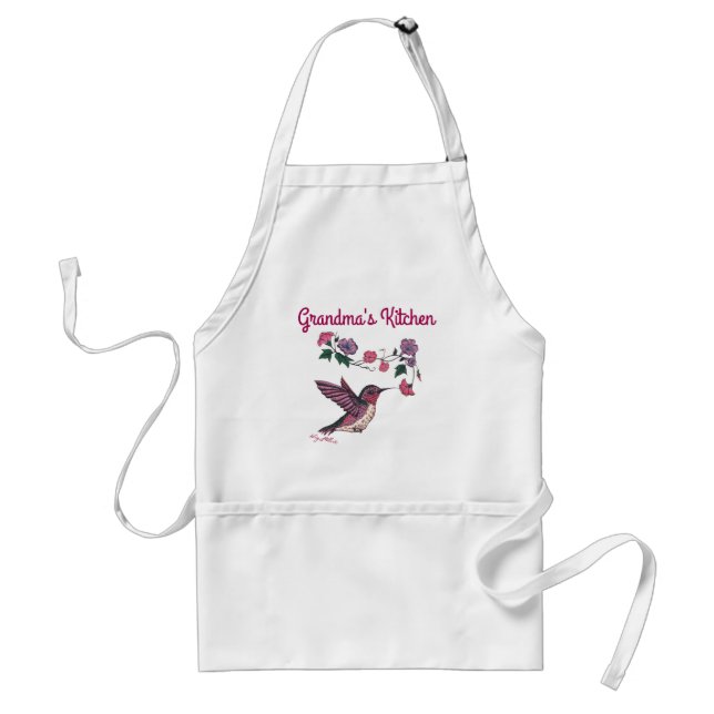Hummingbird Women's Apron Förkläde (Framsidan)
