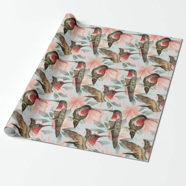 Hummingbird Wrapping Papper Presentpapper (Utrullad)
