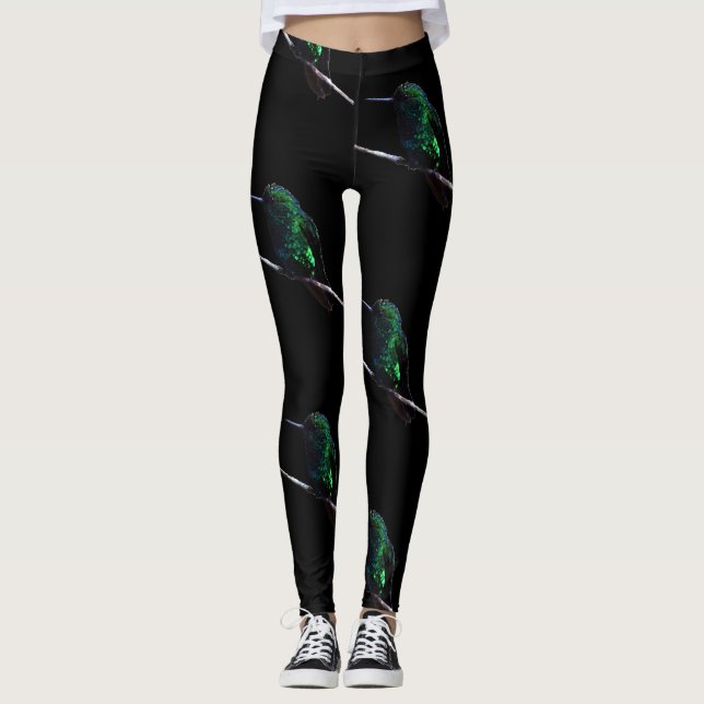 Hummingbirdälskaredamasker Leggings (Framsida)