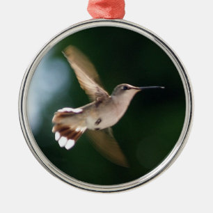 Hummingbirdälskareprydnad Julgransprydnad Metall