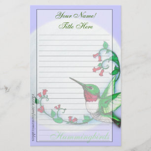 Hummingbirdbrevpapper Brevpapper