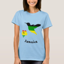 Hummingbirden och blomman i jamaikan och Rasta