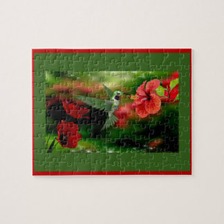 Hummingbirden puzzle/8 x 10 110 lappar pussel