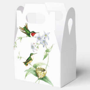 Hummingbirdfågeldjurlivet bygga bo djura blommor presentaskar