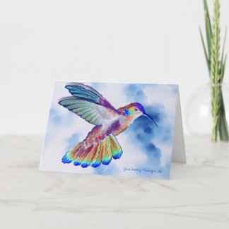 Hummingbirdhälsningkort Kort